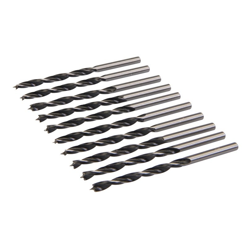 Punte Per Legno Silverline 257690 - Set Da 10 Pezzi Con Punta Elicoidale E Centro 4mm, Perfette Per Fai Da Te E Lavorazioni Precise - Foto 8