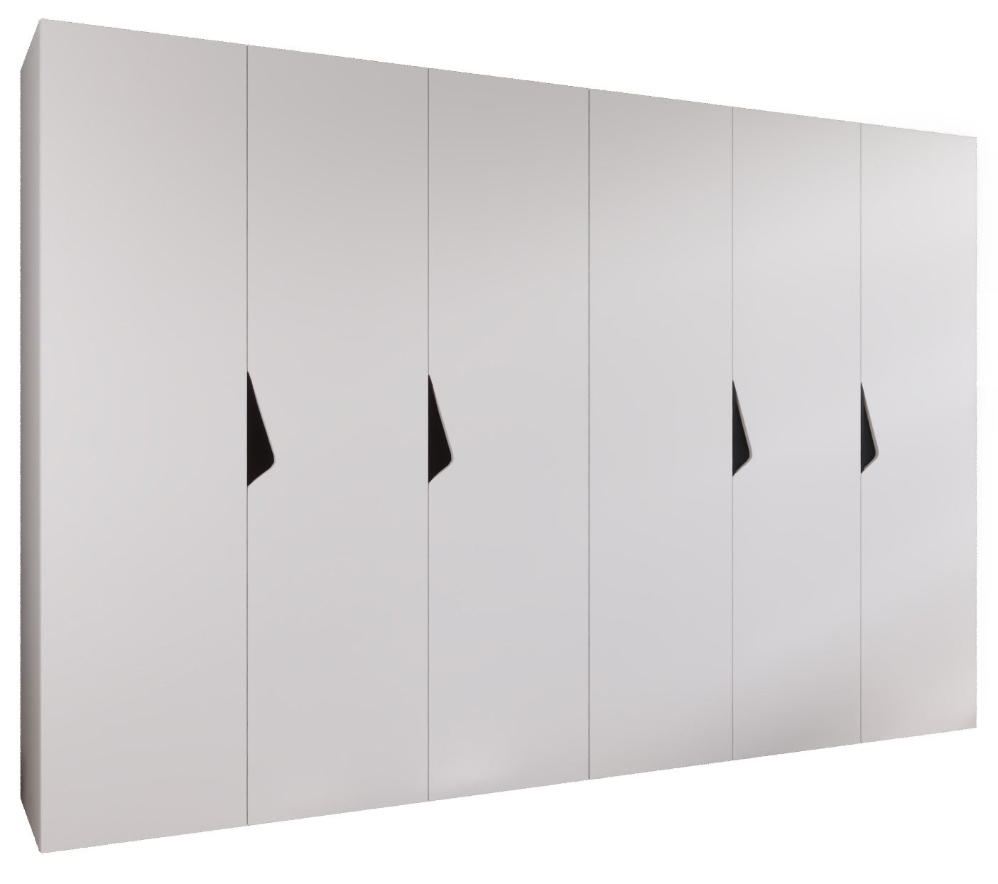 Szafa uchylna otwierana Sandi 1 300 (150x2) x 52 x 202 cm biały + u. Czarny Abiks Meble