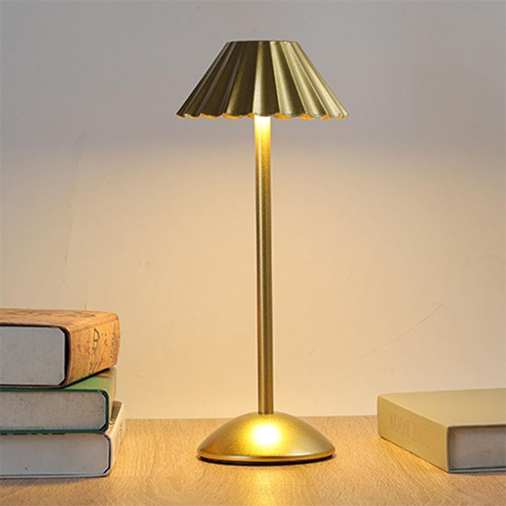 Lámpara de noche táctil recargable por usb, creativa, tricolor, ideal para comedor, dormitorio o camping, negra, 2 piezas.