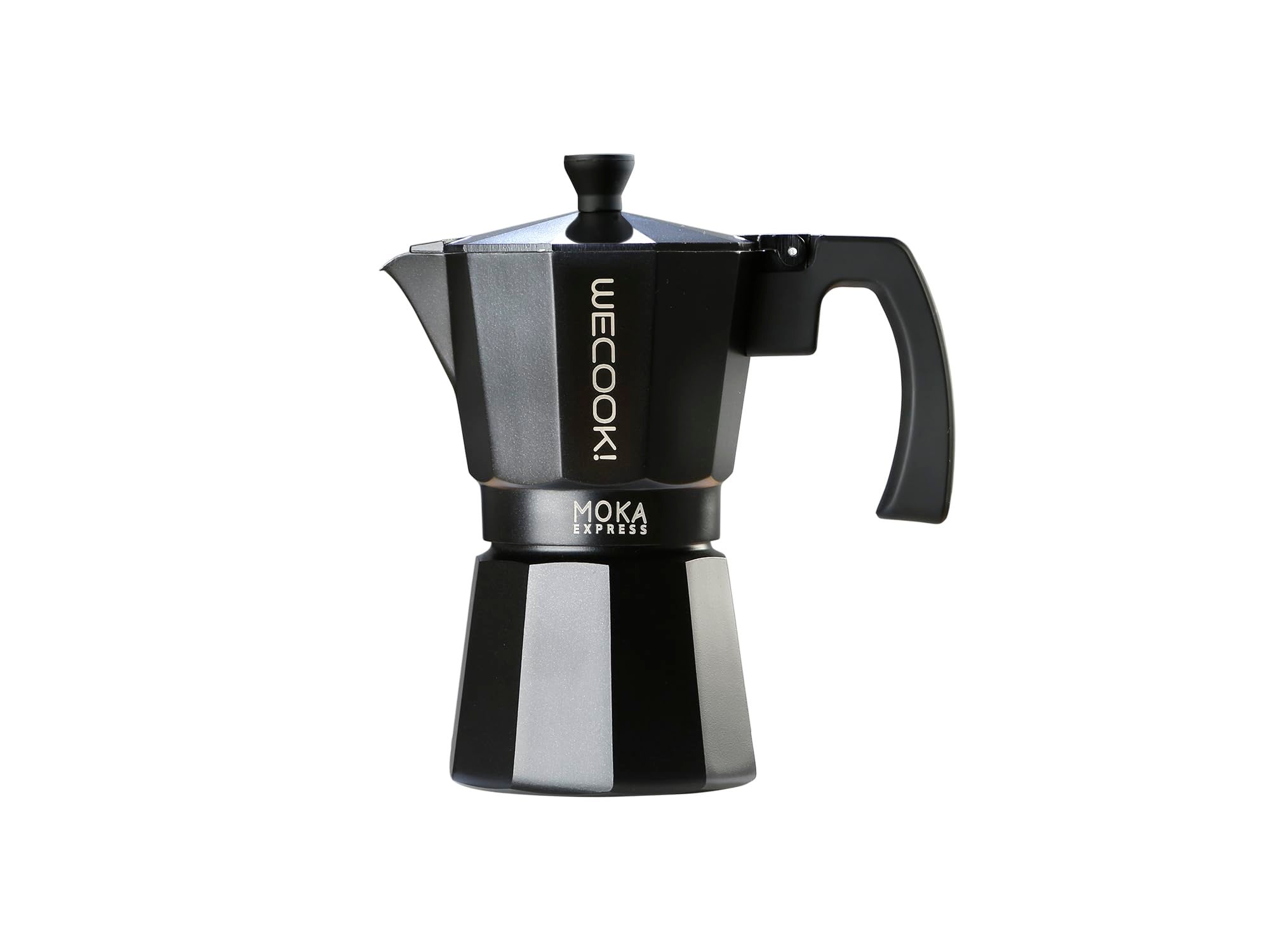 WECOOK! Bella! Caffettiera Italiana in Alluminio, Moka Tradizionale, Espresso, 6 Tazze di caffè