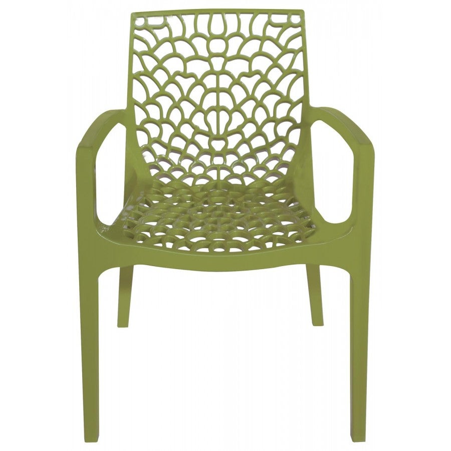 Chaise en polypropylène accoudoirs jardin café Grand Soleil Gruvyer Arm - 8