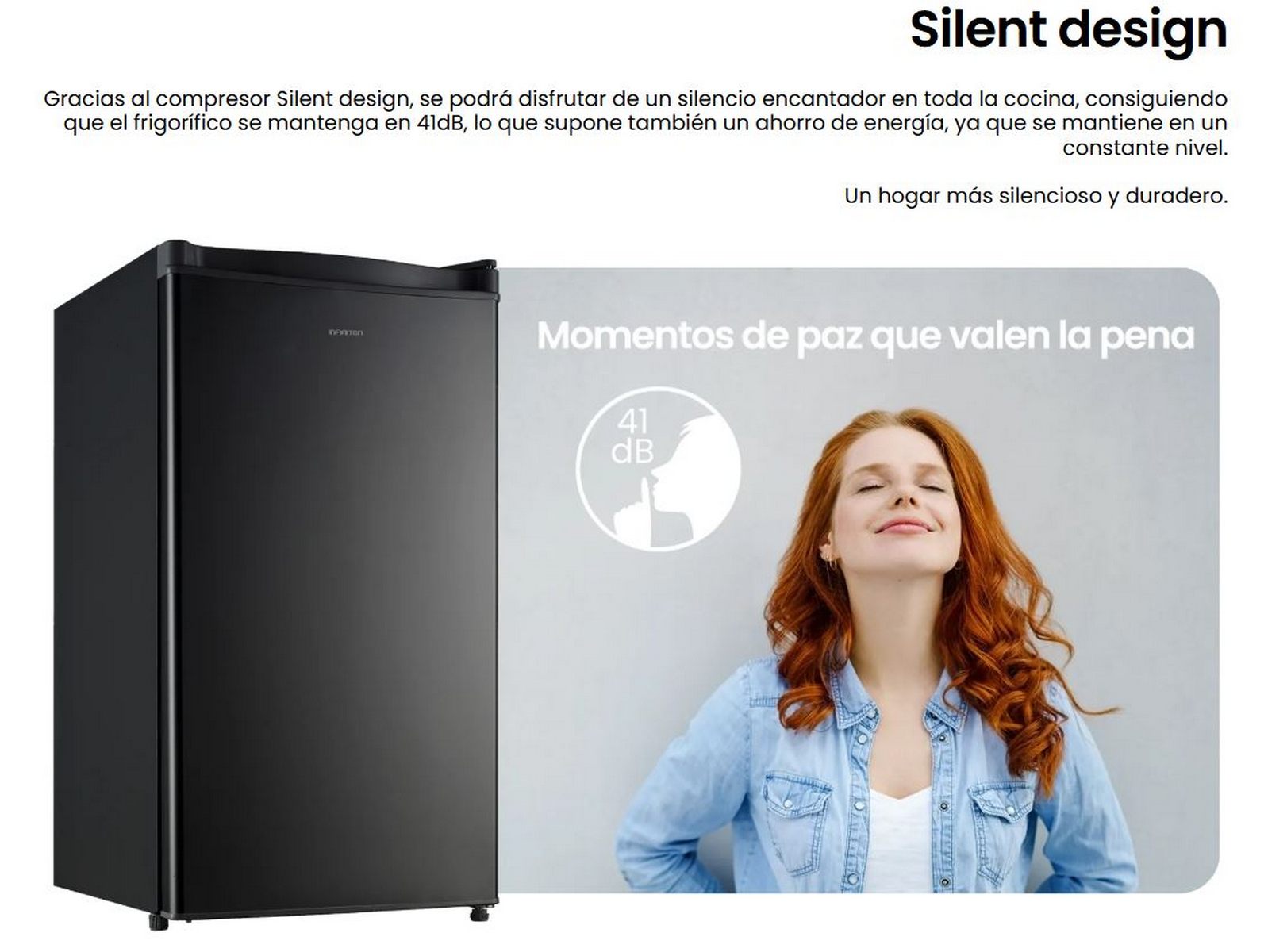 Frigorífico de uma porta INFINITON FG-A85N, 88 litros, 83 cm, E, Cyclic, preto - 6
