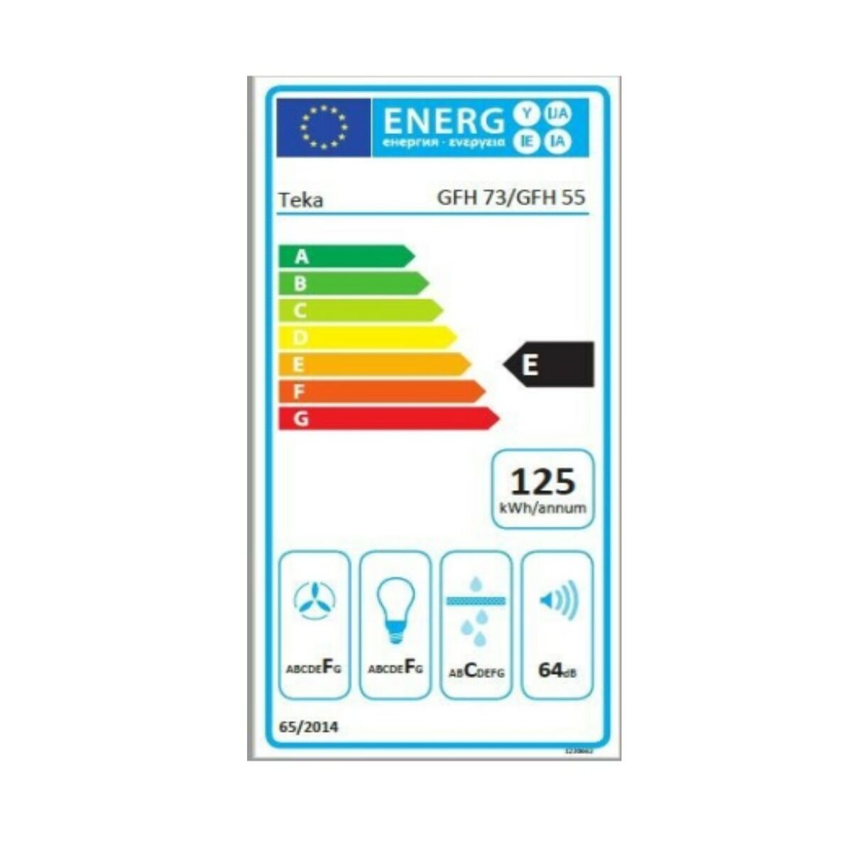 Chauffe-eau standard Teka GFH-55 INOX, 55 cm, 329 m³/h, 69 dB, 215 W - 3