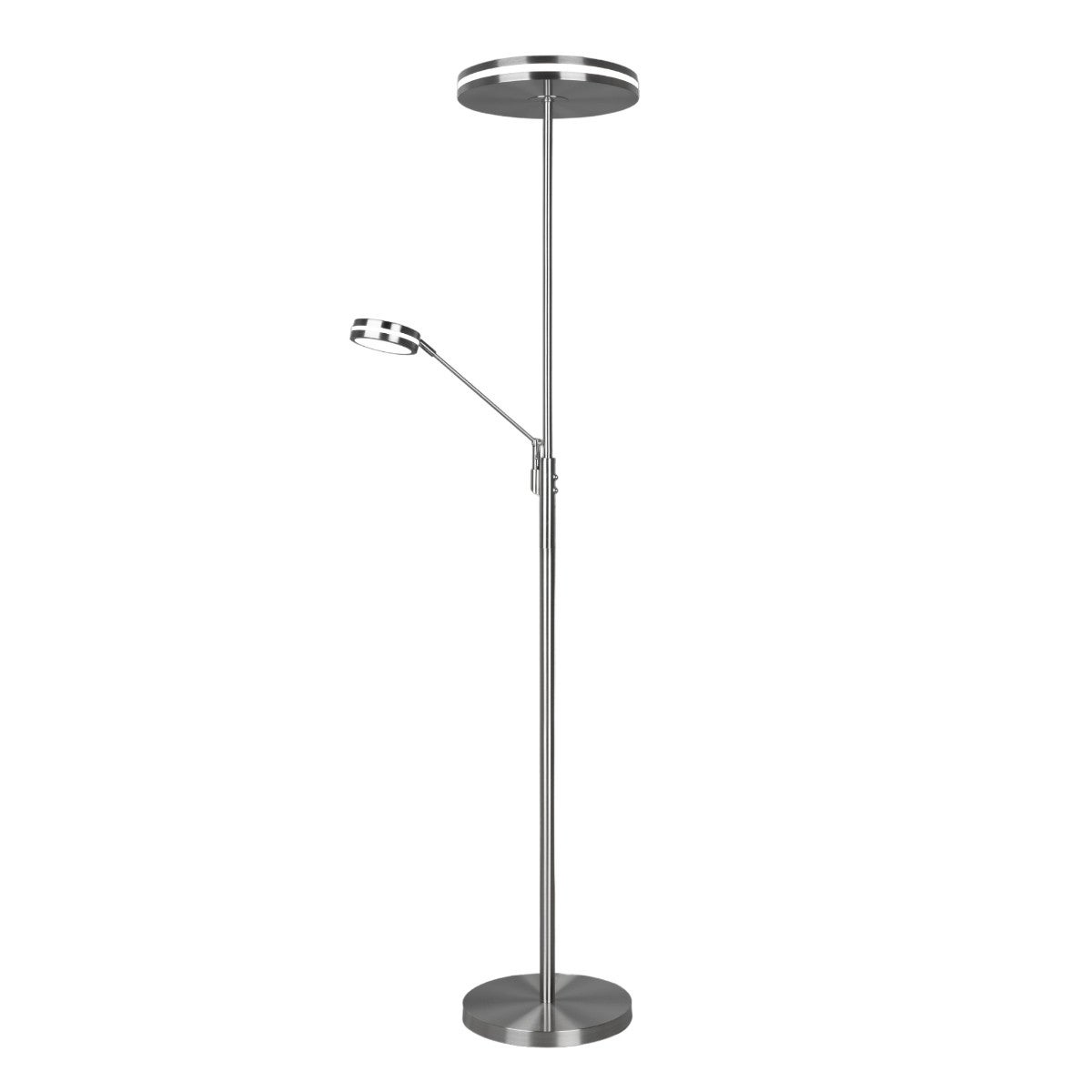 Lampa podłogowa stojąca Franklin srebrna LED 35W 2700K - 4000K 4100lm wym: 181 x 35,2 x 35,2 cm metal Trio