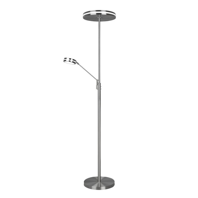 Lampa podłogowa stojąca Franklin srebrna LED 35W 2700K - 4000K 4100lm wym: 181 x 35,2 x 35,2 cm metal Trio