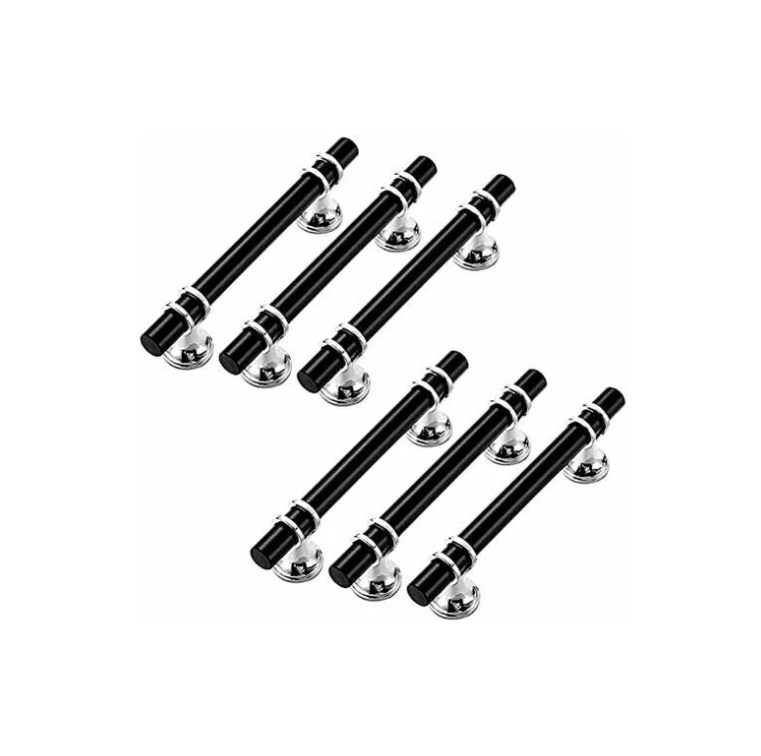 6 szt. uchwytów kuchennych 128mm srebrny uchwyt meblowy - Uchwyt Meblowy Kuchenny Inox Uchwyt do Drzwi Uchwyt Kuchenny