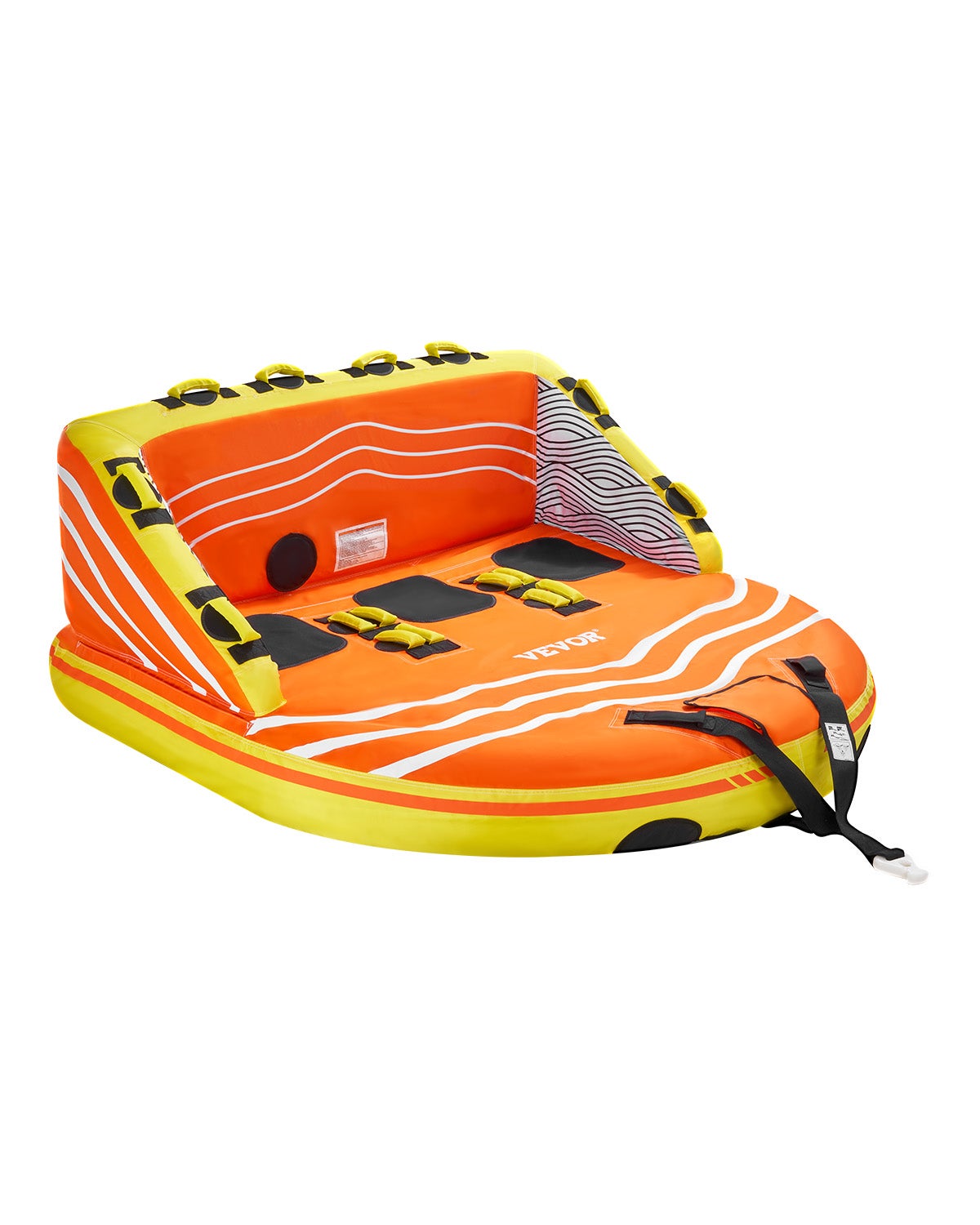 Zestaw rur EVOR do łodzi 1-3 osób, holowana sofa, Fun-Tube z wężem holowniczym VEVOR