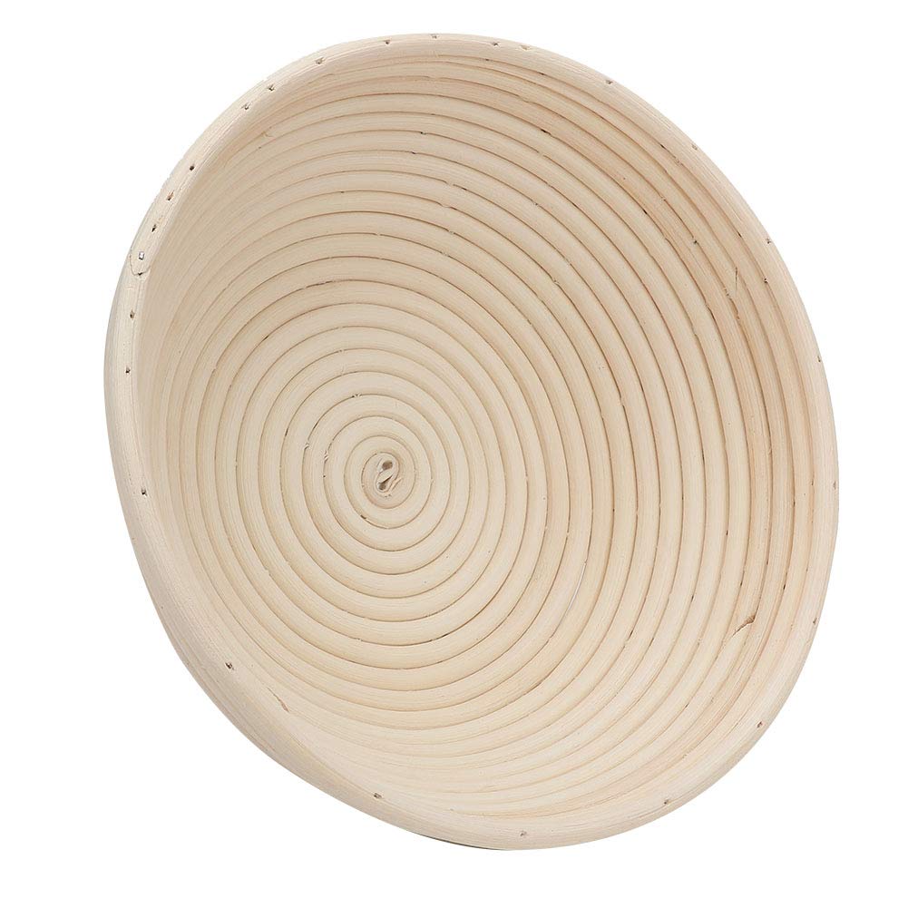 Juego de cestas redondas de ratán para fermentación de pan Banneton Brotform (22 x 8,5) - 2