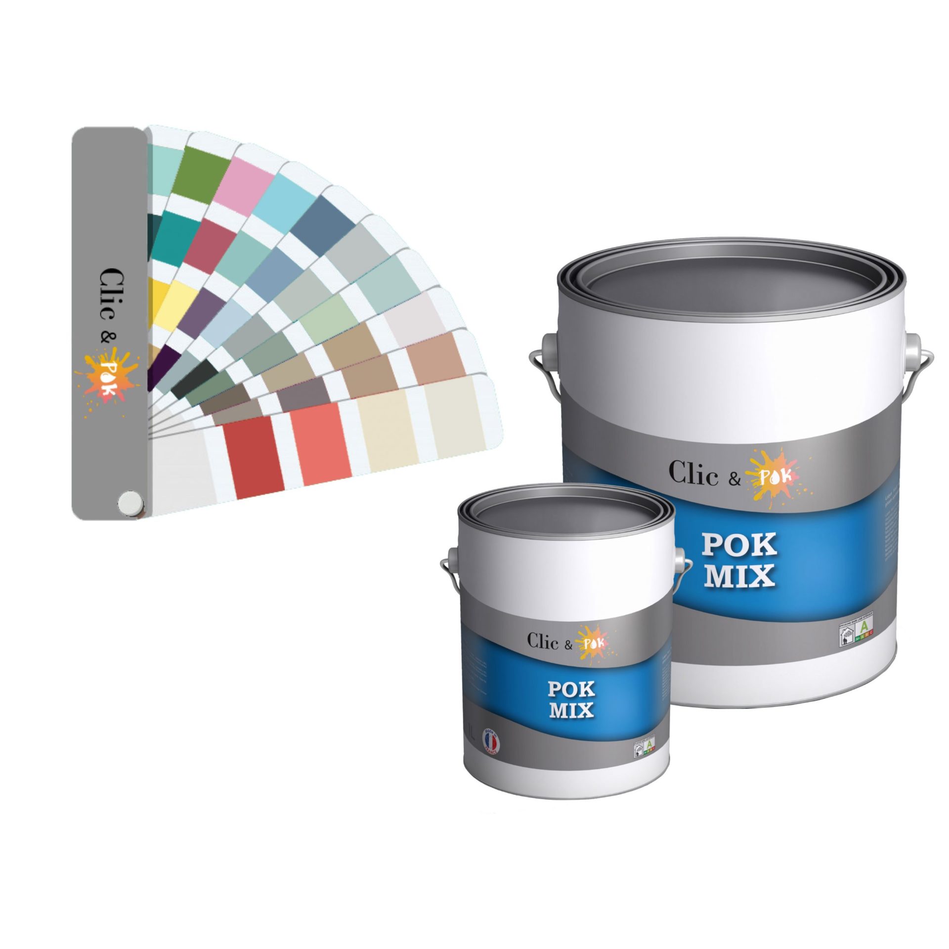 Peinture meubles, murs, boiseries - Multisupports POK MIX - 3L - RAL 6026 - Vert Opale - 4