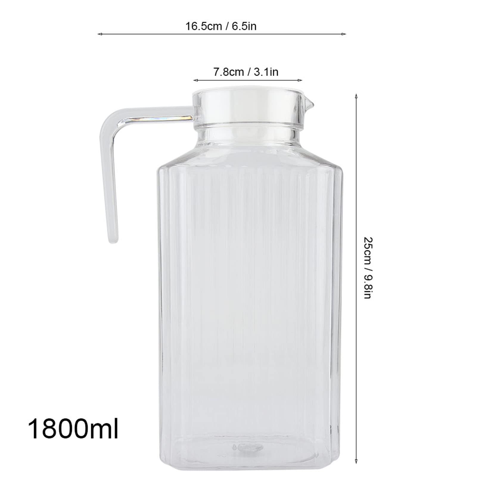 KADAX Brocca in vetro per acqua, bevande, succhi, acqua, composta