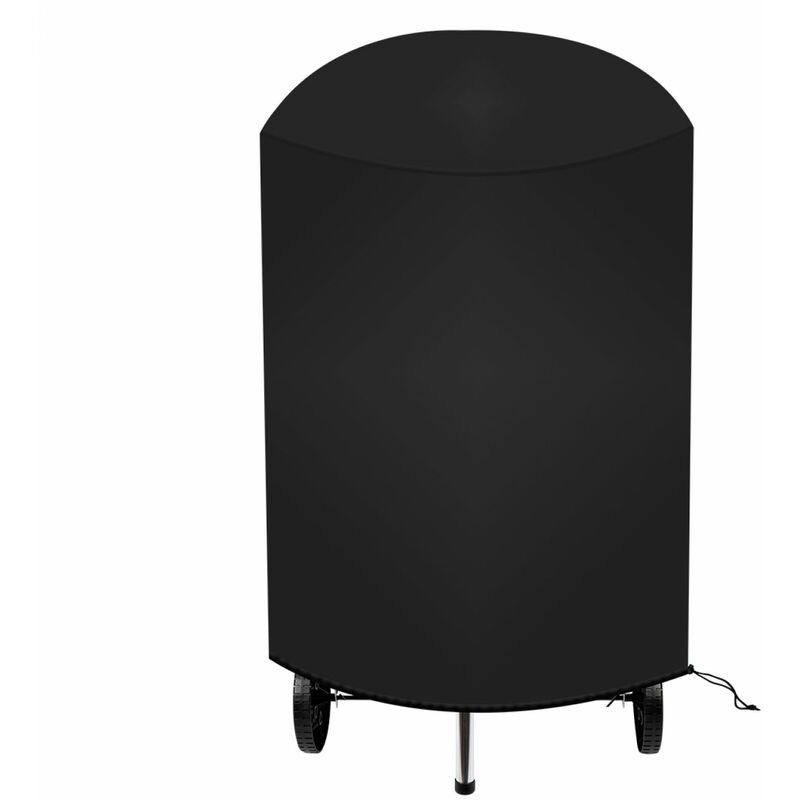 Wodoodporny pokrowiec ochronny na grill, odporny na promieniowanie UV - 70 x 90 cm - Czarny - Linxor