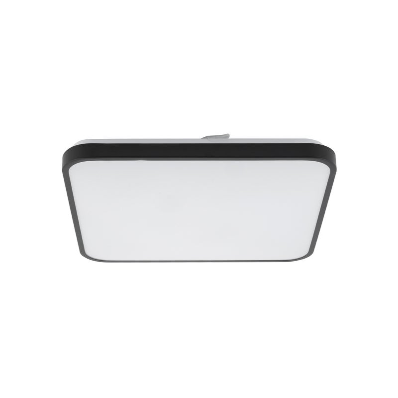 Plafon Agnes Led kwadratowy czarno-biały LED 32W 3000K 2700lm wym: 5 x 43,5 cm IP44 metal Nowodvorski Lighting