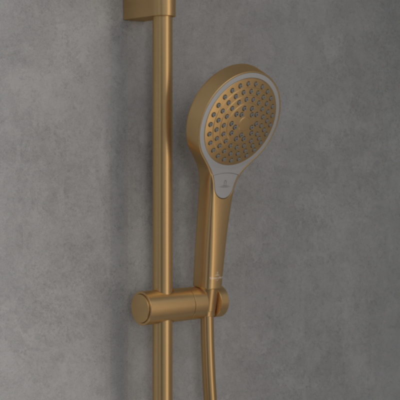 Ensemble de douche 3 jets VILLEROY ET BOCH Verve Showers Or brossé - 6