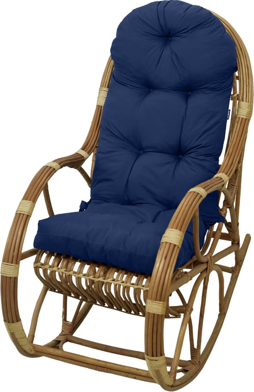 Poduszka na fotel bujany rattanowy wiklinowy AMPO granatowy 1 szt.