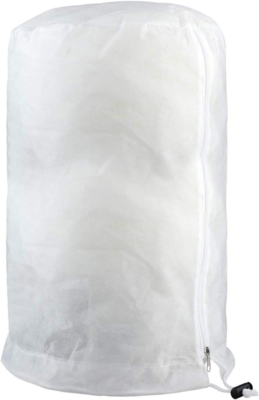 Osłona przeciwmrozowa do roślin na zimę (80 x 100 cm), okrągły worek grzewczy z polaru 3D z zamkiem błyskawicznym, przeciwmrozowy, do kwiatów,