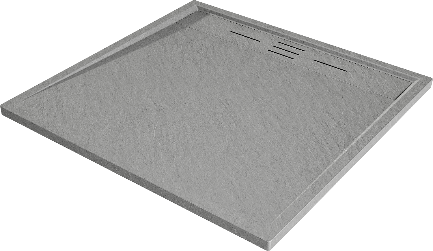 Mexen Amon brodzik kwadratowy SMC 90 x 90 cm, szary - 4F619090