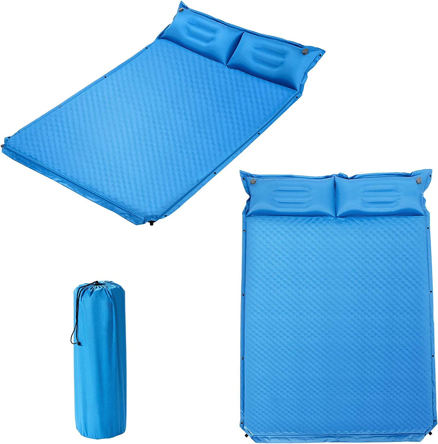 Matelas De Camping Autogonflant BYGD - Avec Pompe à Pied, Imperméable, Léger - Pour Randonnée, Plage, Tente