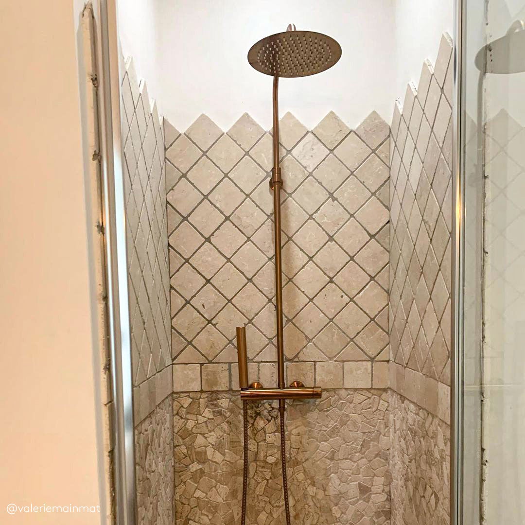 Luisa colonne de douche mécanique cuivre brossé - 4