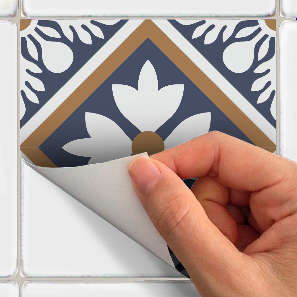 24 adesivi piastrelle di cemento azulejos Beatriz - Sticker adesivo - adesivi murali - 24stickers20x20cm - 5