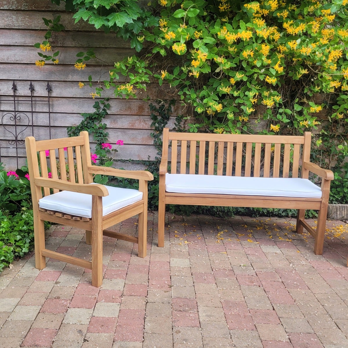 Fauteuil en teck massif Boston - 5