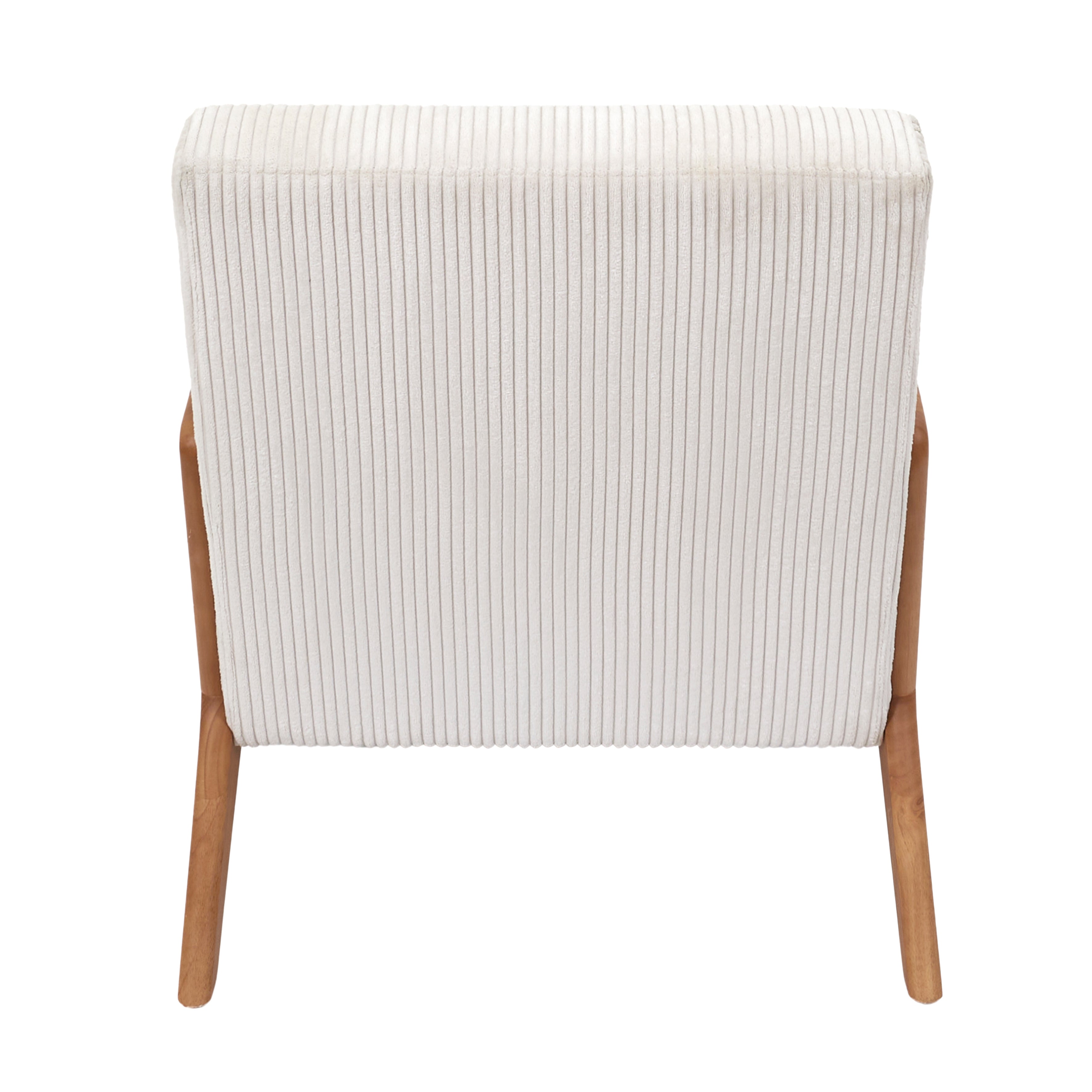 Fauteuil - Home Deco Factory - Scott - Côtelé - Confortable - Beige - 4