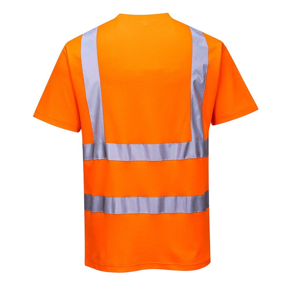 Tee shirt Haute visibilité Portwest MC Coton Comfort Orange Fluo L - 2