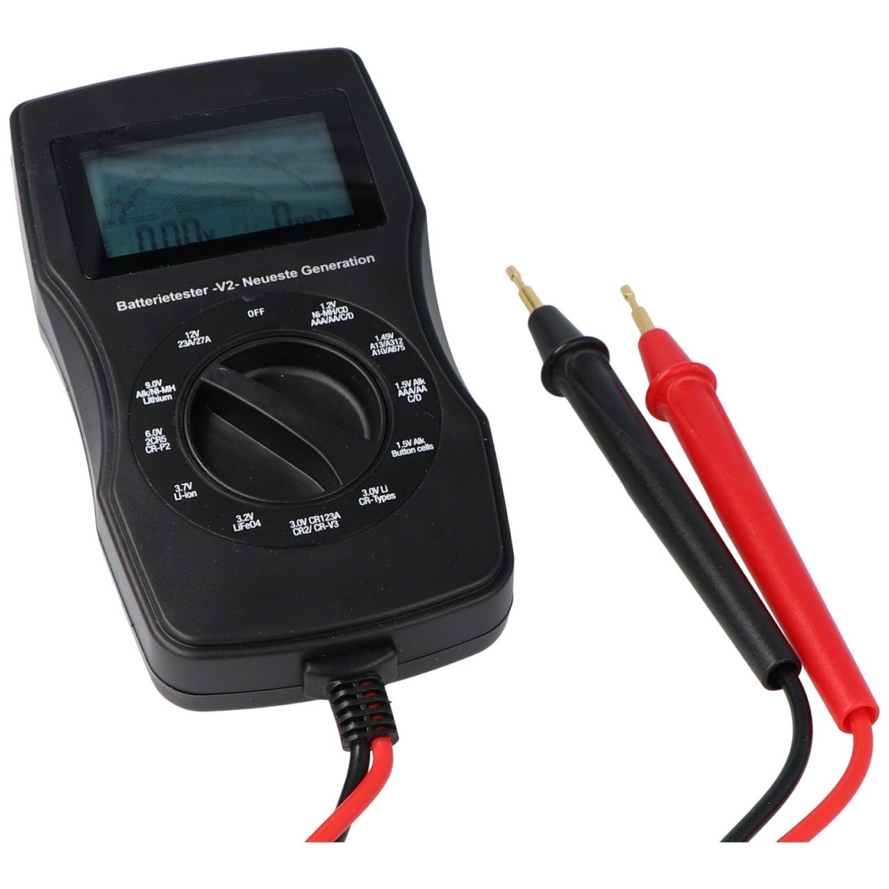 Testeur Résistance Interne Batteries Lithium - Préréglages, Tri, Enregistrement - Écran Couleur, Câble Kelvin 4 Fils - 4