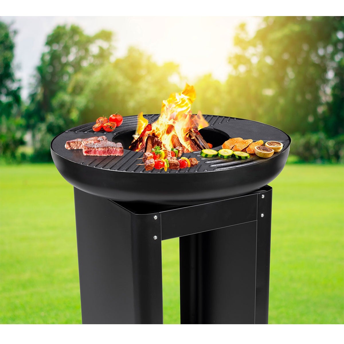 Barbecue à charbon de bois Brasero Teppanyaki Ø 61 x H90 cm BBQ COLLECTION - 5