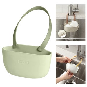 Panier D'évier Avec Clip - Passoire Suspendue Pour Robinet, En Plastique ABS, Filtration Fine, Nettoyage Facile (Vert)