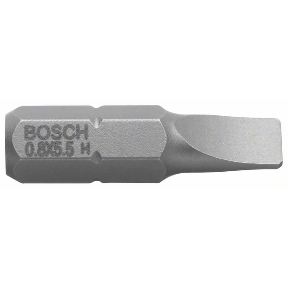 Bosch Professional BOS-2607001468 Bosch 2607001468-Punta per cacciavite S Extradura C, grigio, 1,2x8,0x25mm: 3 uds, Na, 25 mm, 3 Stück