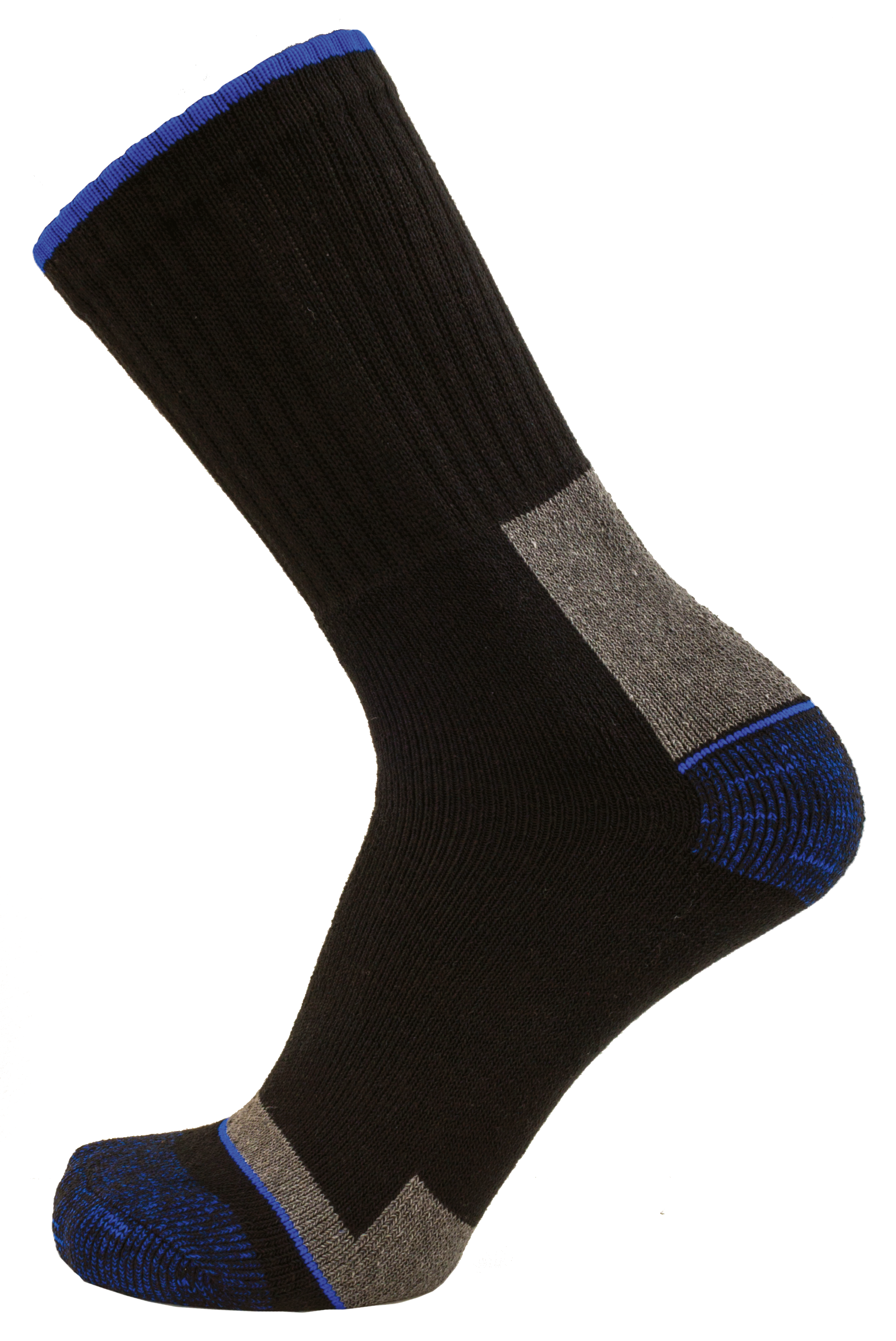 Chaussettes de travail coton LMA ELIOS (Lot de 4 paires) Noir / Rouge 46-48 - 3