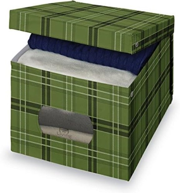 Domopak Living Scatola Di Cartone Con Manici, 50x39x24 Cm, Multicolore, Impilabile E Resistente Per Traslochi E Archiviazione
