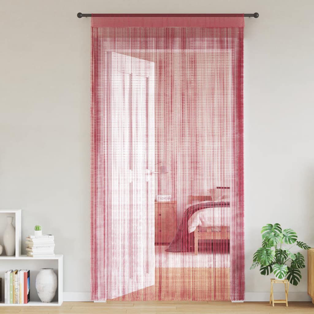Zasłony sznurkowe 2 szt. Różowe 140x250 cm vidaXL