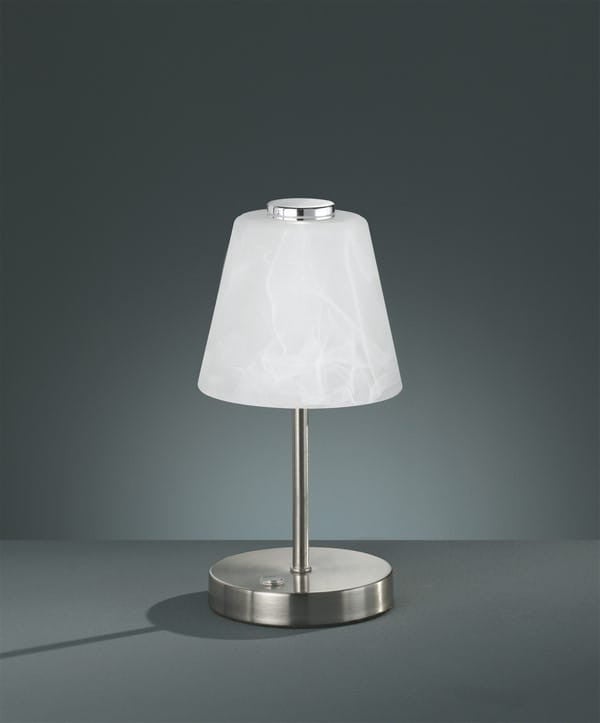 Lampa stołowa Emmy srebrno-biała LED 2.5W 3000K 200lm wym: 24,5 x 12 x 12 cm metal RL