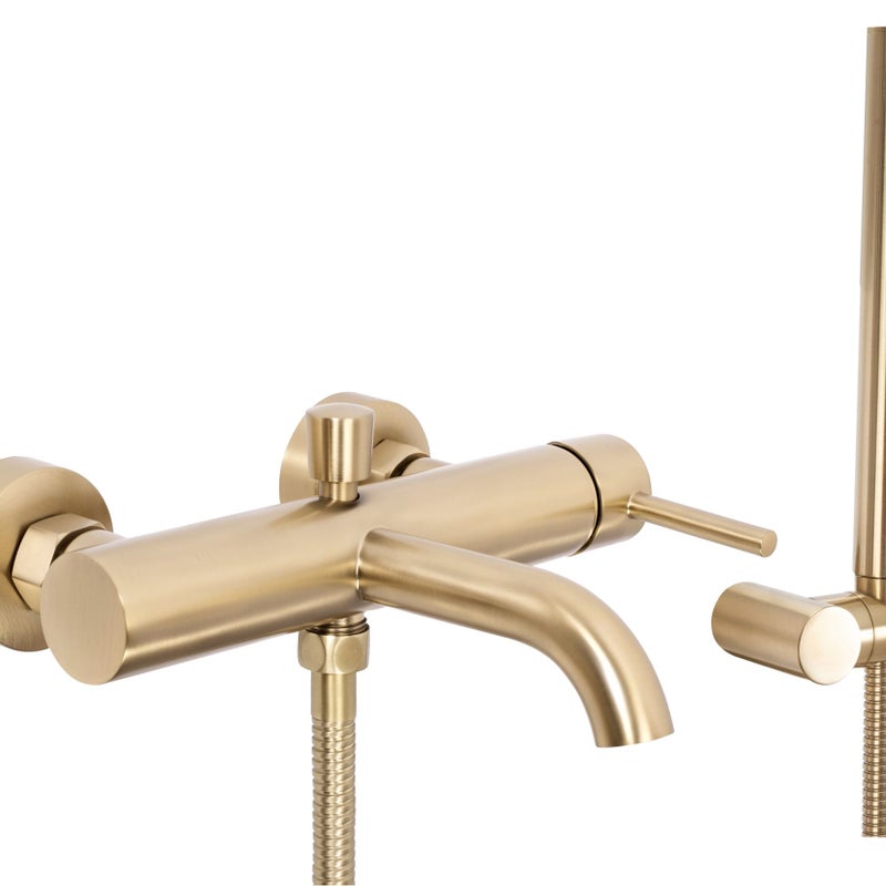 Bateria wannowa Rea Lungo złota szczotkowana