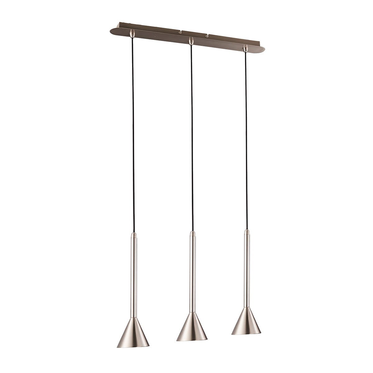 Lampa wisząca Anela srebrna 3xGU10x50W nowoczesna wym: 120 x 57 x 10 cm metal Italux