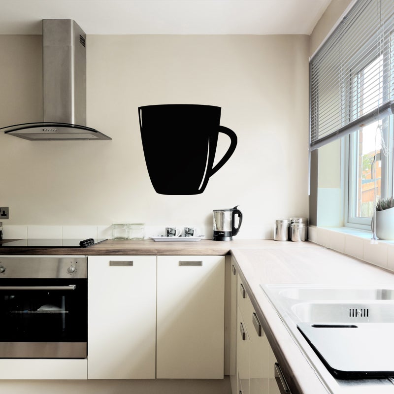 Adesivo ardesia Tazza di caffè - Sticker adesivo - adesivi murali - 90x110cm - 3