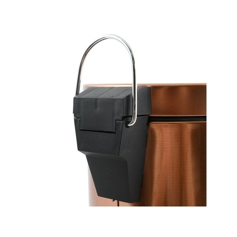 Poubelle à pédale Acier HANS 3L Effet Cuivre MSV - 5