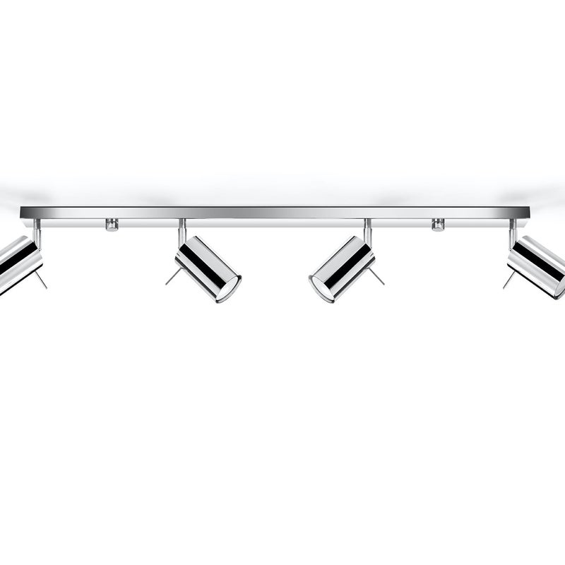 Reflektor sufitowy spot natynkowy Ring listwa chromowany 4xGU10x40W wym: 80 x 6 cm metal Sollux Lighting