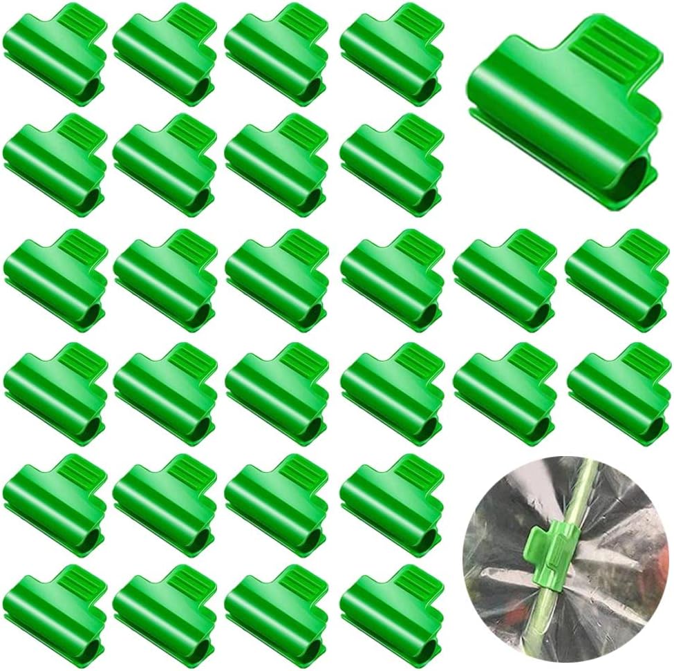 50 sztuk klipsów do szklarni 11 mm, klips do rur szklarniowych, klips do folii szklarniowej, zacisk do szklarni, plastikowy klips do siatki