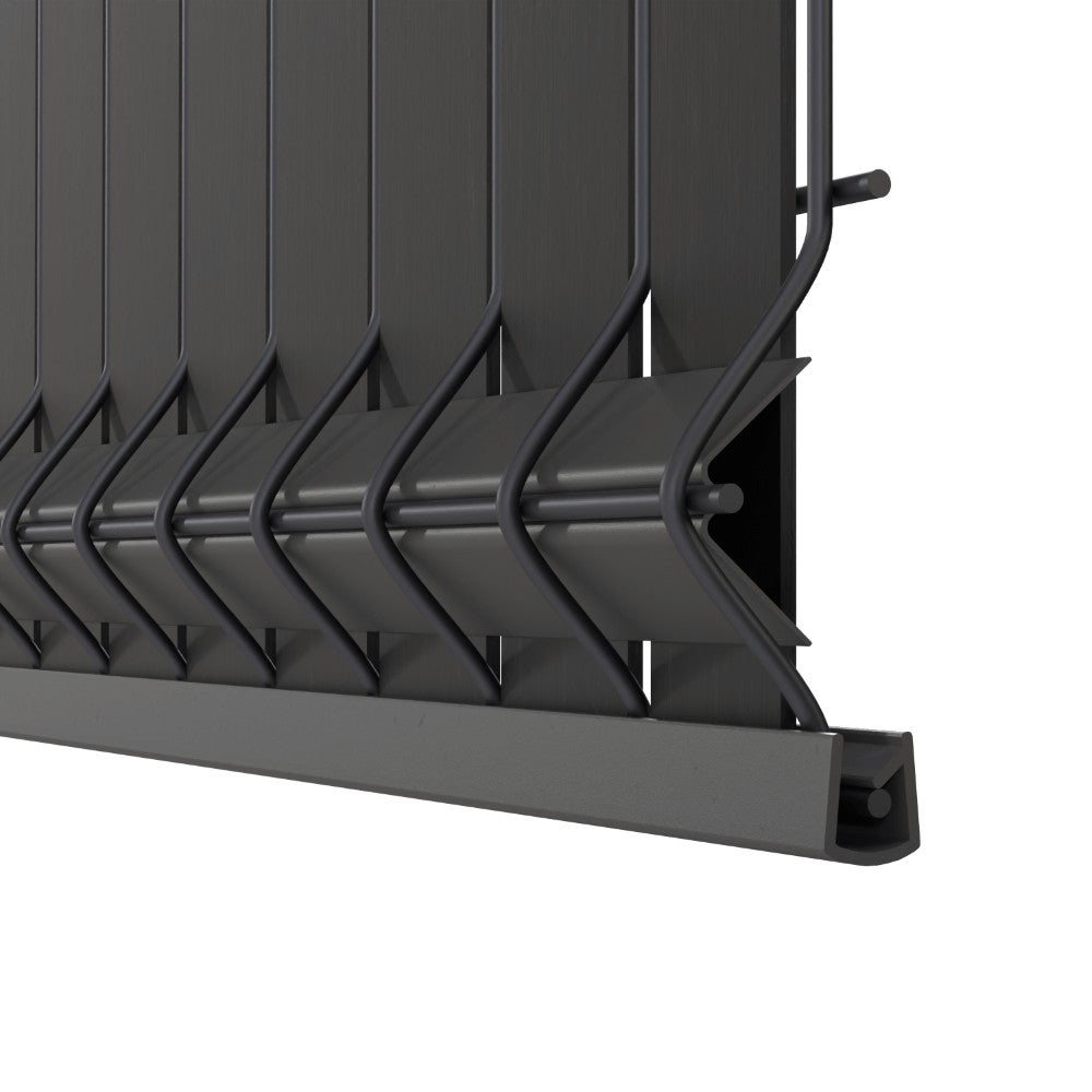 Kit Oscurante Composito - L2,5 x H1,93m - Grigio Antracite - Alta Resistenza - Oscurante per Rete Rigida - 5