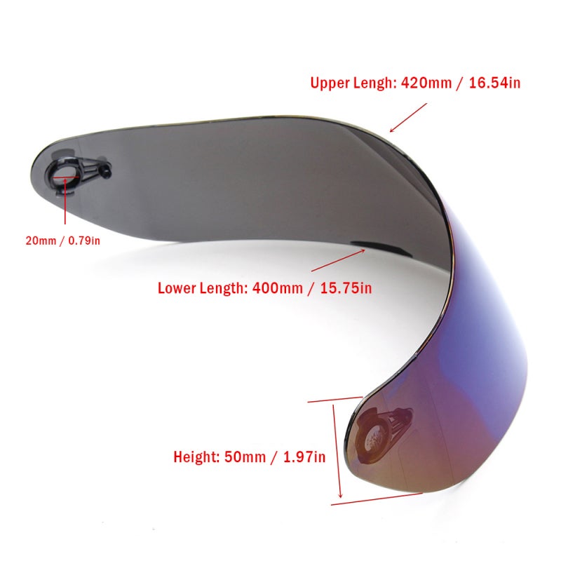 Visière de remplacement pour casque moto complet, Compatible avec les modèles K1, K3SV, K5, Protection contre le vent - 3
