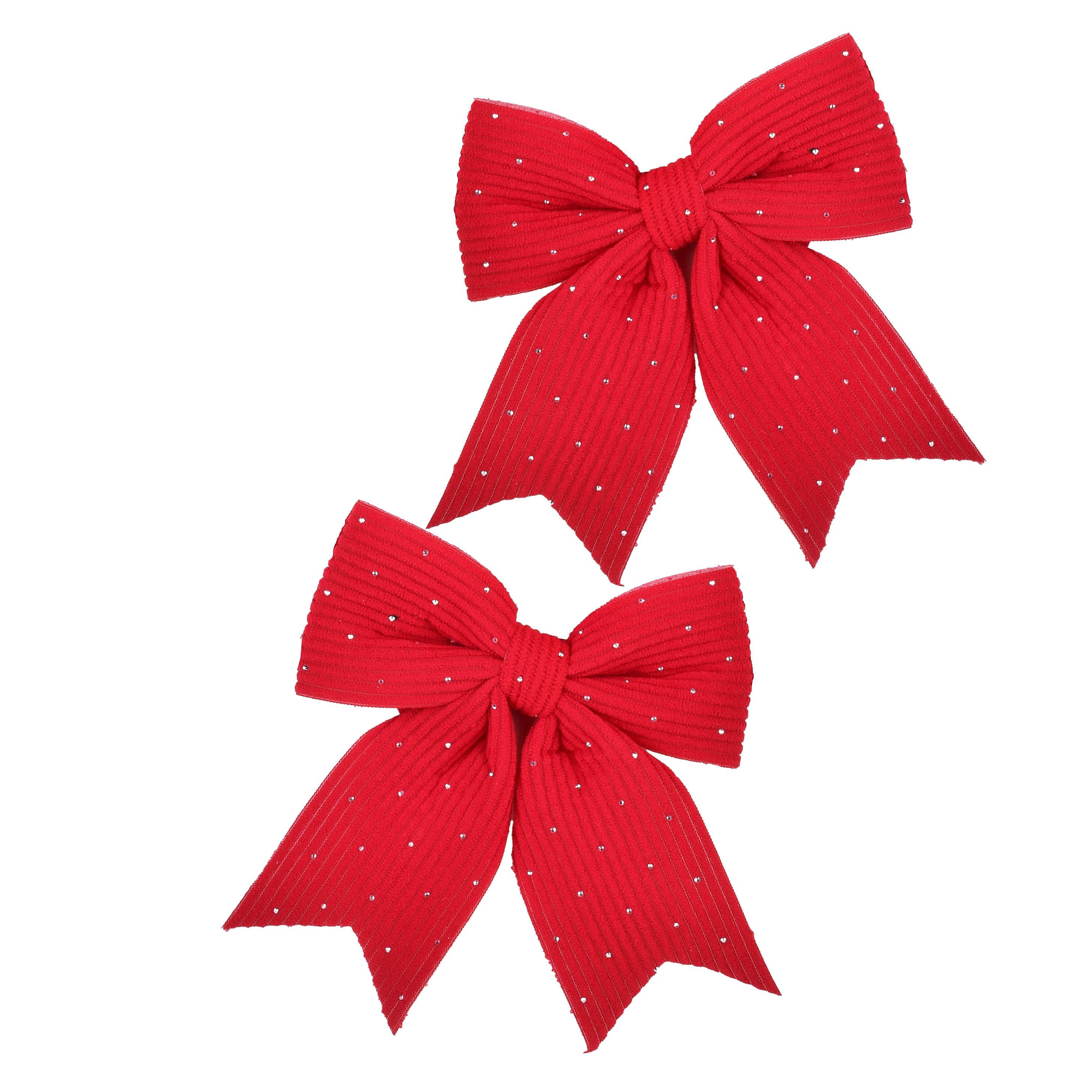 Santa lila komplet 2 kokard 13,5x14,5 cm cyrkonie