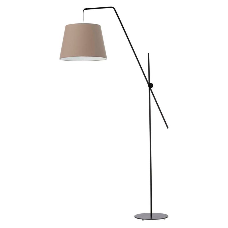 Lampa stojąca podłogowa przegubowa regulowana z abażurem stożek MODERN