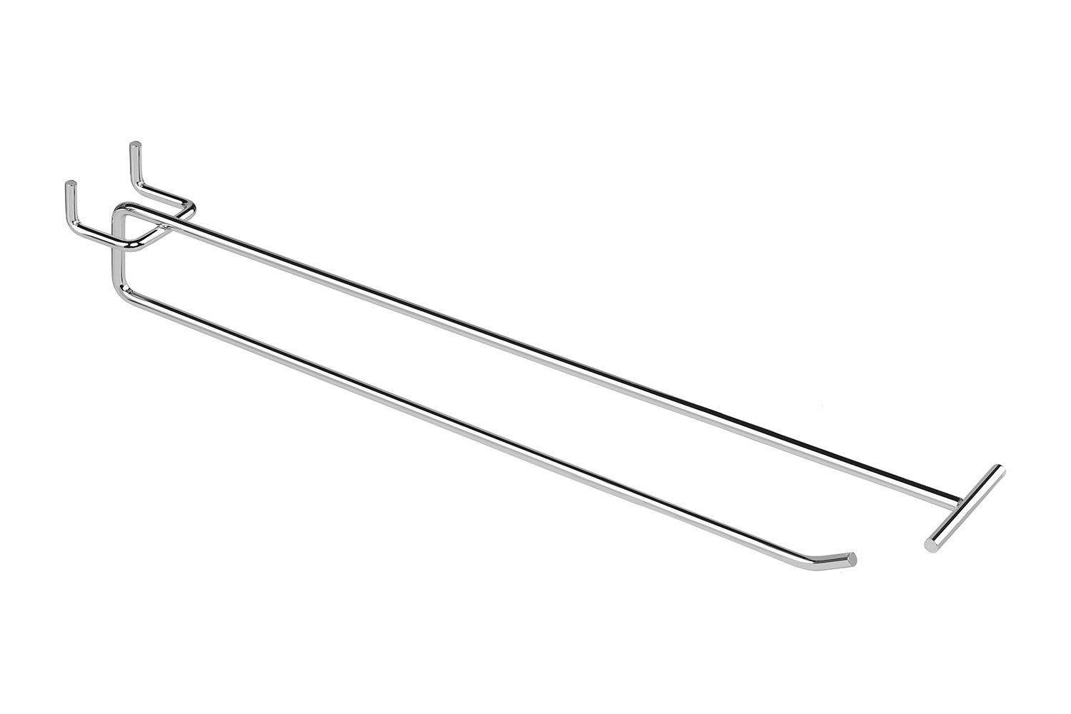 Zawieszka pojedyncza z wysięgnikiem europerforowana 25cm fi4 srebrny KTD