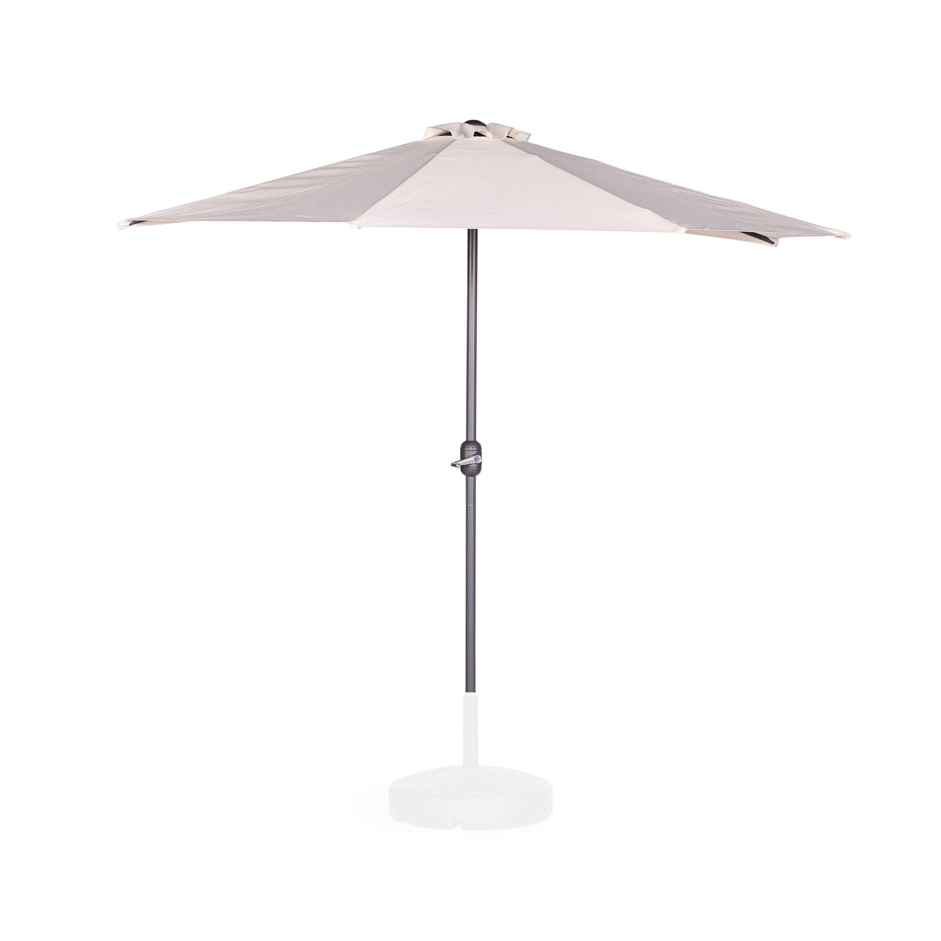 Sombrilla Rebecca Mobili Abuliton 235x270x135 Acero Poliéster Beige Moderno - 4