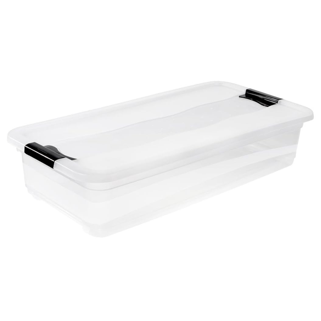 Boîte plate de rangement sous lit 33 litres - 6