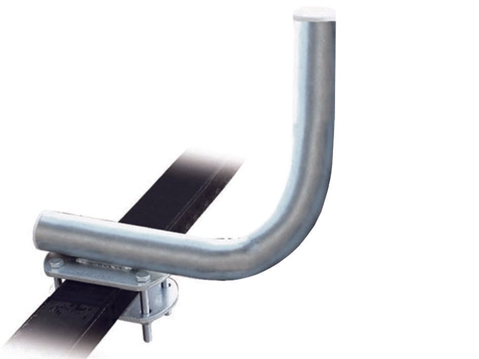 PremiumX Soporte De Balcón 40cm – Abrazadera De Acero Para Antena Parabólica, Mástil 48mm, Fijación A Barandilla