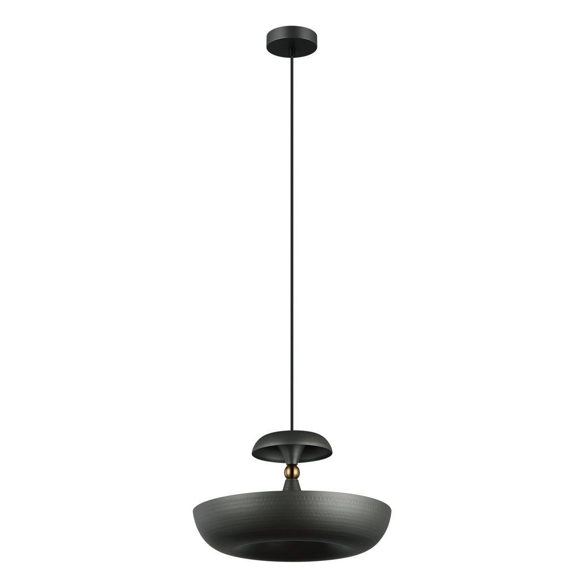 Lampa wisząca mały złoty detal Marina szara 1xE27x40W metal wym:93x36x36cm IP20 Italux
