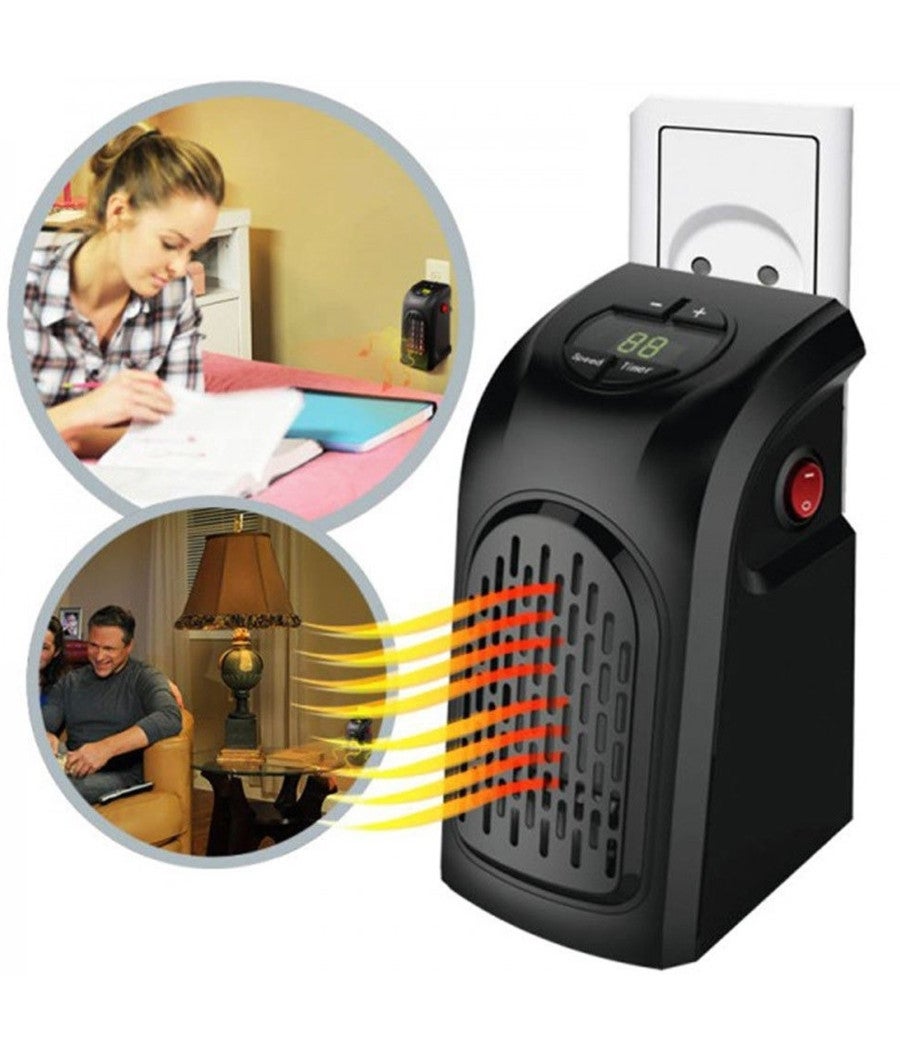 Stufa Portatile, Mini Stufa Da Tavolo, Piccola Stufa Elettrica Personale Per La Camera Da Letto. | Leroy Merlin - Foto 9